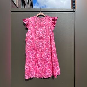 Vineyard Vines Island Scarf Print Ruffle Dress